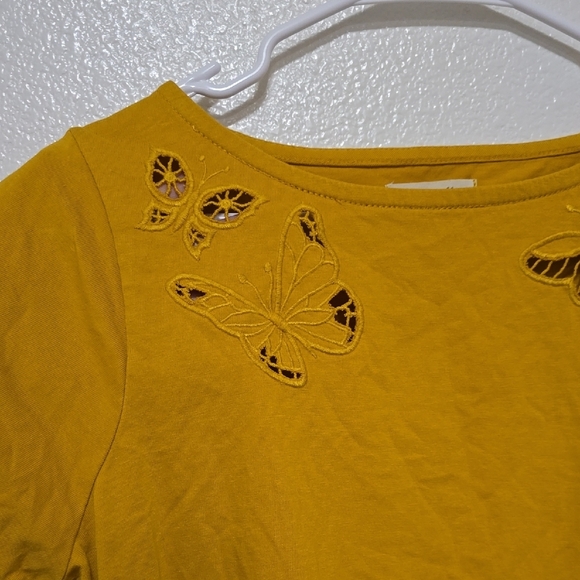 Madewell Mustard Yellow Top - Picture 4 of 5